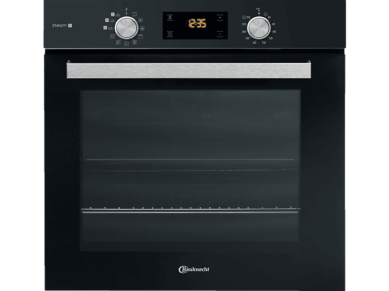 BAUKNECHT BAK5S KP8V2 BLG, Einbaubackofen (Einbaugerät, 71 l, 595 mm breit), Dampfgarfunktion von BAUKNECHT