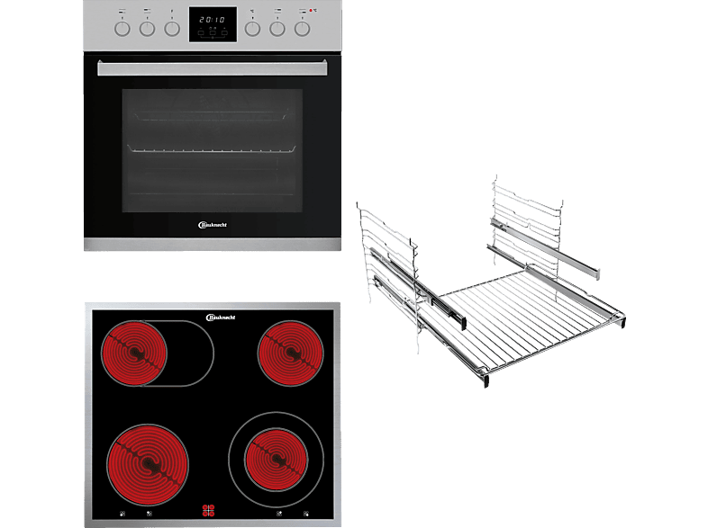 BAUKNECHT HEKO 500 H, Einbauherdset (Elektrokochfeld, A, 65 l) von BAUKNECHT