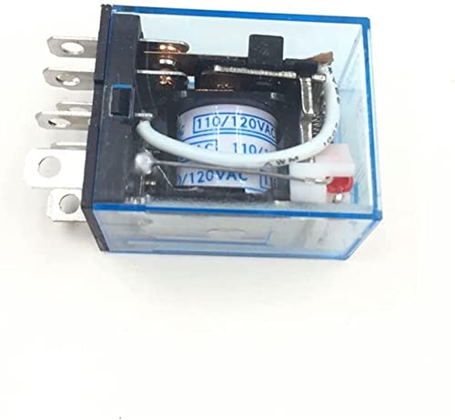 Relais LY2NJ HH62P HHC68A-2Z Elektronisches mikroelektromagnetisches Relais LED-Lampe 10A 8-polige Spule DPDT DC12V 24V AC110V 220V QINTINYIN (Size : DC 12V) von BAWHO