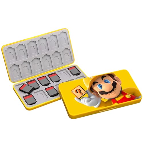 Switch Spiele Aufbewahrung, Switch Spiele Lagerung, Switch Spiele Hüllen Aufbewahrung, Mit 24 Game Card Slots und 24 Micro SD Karten, Weiches Silikon Futter, Magnetverschluss (M-O-2) von BAYINBROOK
