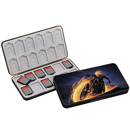 für Switch Spiele Lagerung, Switch Spiele Aufbewahrung,Switch Spiele Hüllen Aufbewahrung,Mit 24 Game Card Slots und 24 Micro SD Karten,Magnetverschluss, Weiches Silikon Futter (DC2401) von BAYINBROOK
