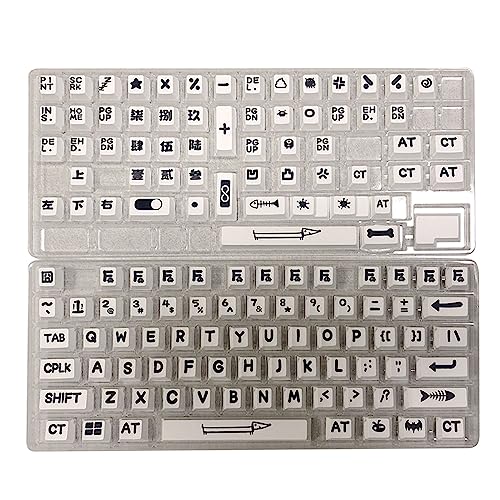 132 Tasten Große Zeichen Tastenkappen Animal Party Für Mechanische Tastatur CherryProfile Tastenkappe DyeSublimation Keycaps Animal Party Keycap ThermalSublimation Große Zeichen Tastenkappen White von BAYORE
