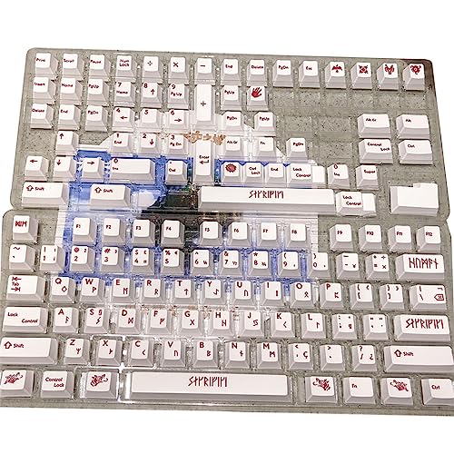 132 Tasten Spieltastatur Tastenkappen CherryProfile Dicker PBT FarbstoffSublimation Blood Sacrifice Tastenkappen Set Für Mechanische Tastatur Blood Sacrifice Tastenkappen Set Sublimation CherryProfile von BAYORE
