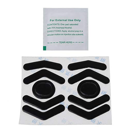 BAYORE 2Set/Pack 0 6mm Maus Füße Pads Aufkleber Für G604 Maus Glides Skates Schwarz Set G604 Mousepad von BAYORE