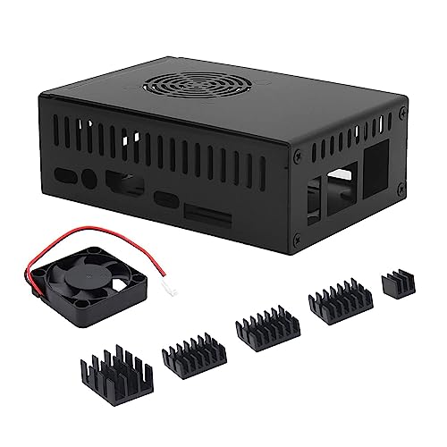BAYORE N505 Metallgehäuse – Gehäuse Für Orange 5/5B Unterstützt M2 NVMe SSD 2280 Mit 5 Aluminium Kühlkörpern Und Lüfterbox. Orange 5B Box N505 Metallgehäuse – Für Orange 5 5B Gehäusebox Mit Kühlung von BAYORE