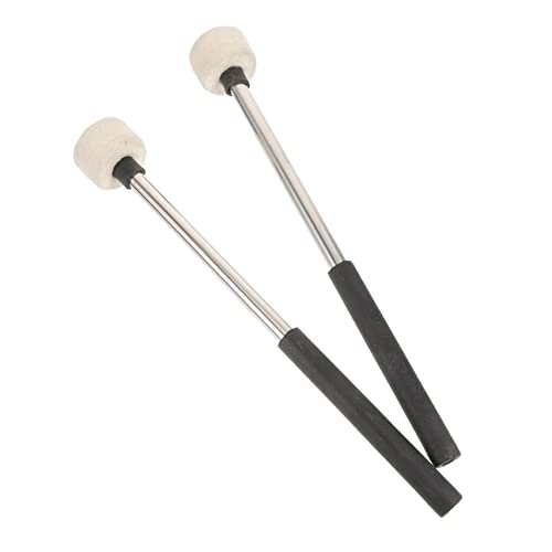 BAZEITFLOW 2Stücke Drum Mallets Filz Griff Percussion Sticks für Schlagzeug und Trommel Robuste und Langlebige Instrumentenzubehör für Profis und Anfänger von BAZEITFLOW