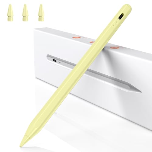 BAZO Stift für iPad - 2018-2025 Pencil 2. Generation mit Schnellladeleistung Palm Rejection und Neigungssensitivität Stylus für Pro 13''/12,9''/11''/ für iPad 6-11/A16/Mini 5/6.Gen/Air 3/4/5-Gelb BAZO Stift für iPad - 2018-2025 Pencil 2. Generation mit Schnellladeleistung Palm Rejection und Neigungssensitivität Stylus für Pro 13''/12,9''/11''/ für iPad 6-11/A16/Mini 5/6.Gen/Air 3/4/5-Gelb von BAZO