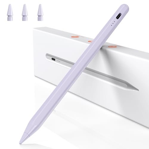 BAZO Stift für iPad - 2018-2025 Pencil 2. Generation mit Schnellladeleistung Palm Rejection und Neigungssensitivität Stylus für Pro 13''/12,9''/11''/ für iPad 6-11/A16/Mini 5/6.Gen/Air 3/4/5-Lila BAZO Stift für iPad - 2018-2025 Pencil 2. Generation mit Schnellladeleistung Palm Rejection und Neigungssensitivität Stylus für Pro 13''/12,9''/11''/ für iPad 6-11/A16/Mini 5/6.Gen/Air 3/4/5-Lila von BAZO