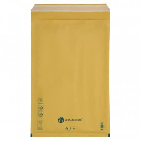 BB-Verpackungen 100 x Luftpolsterversandtasche braun 6 / F 220 x 340 mm (Selbstklebend) - Sets zwischen 100 und 6800 von BB-Verpackungen