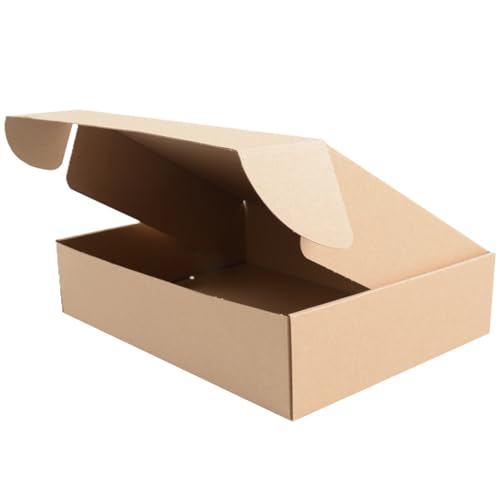 BB-Verpackungen 100x DHL Kleinpaket Klappschachtel 350 x 250 x 80mm 1-wellig (100 Stück) | schnell aufbauend, DHL-versandoptimiert und robuster Versandkarton für kleine Waren von BB-Verpackungen