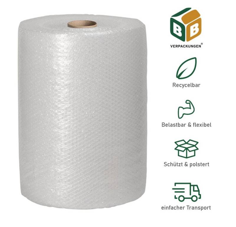 BB-Verpackungen Schutzfolie Luftpolsterfolie, (5-St), 2-lagig, 0,3 x 50 m, 60 my von BB-Verpackungen