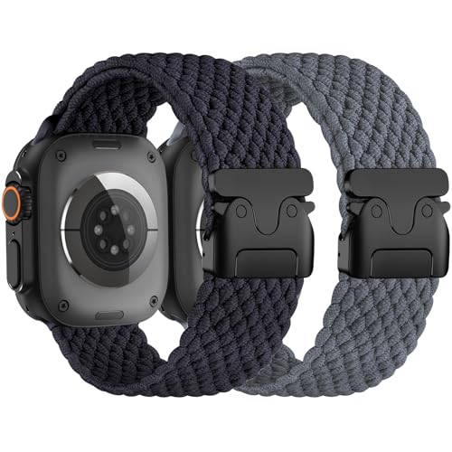 Geflochtenes Armbänder Kompatibel mit Apple Watch Armband Ultra 2/Ultra 49mm 46mm 45mm 44mm Herren Damen, Schließe im Fallschirm-Stil Nylongewebe Sport Loop Armband für iWatch Serie 10 SE 9 8 7 6 5 4 Geflochtenes Armbänder Kompatibel mit Apple Watch Armband Ultra 2/Ultra 49mm 46mm 45mm 44mm Herren Damen, Schließe im Fallschirm-Stil Nylongewebe Sport Loop Armband für iWatch Serie 10 SE 9 8 7 6 5 4 von BBAMEN