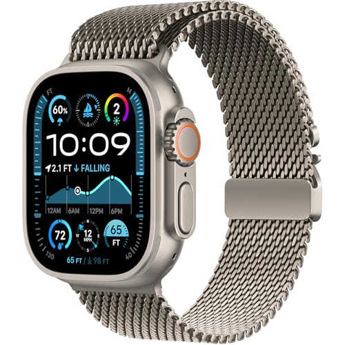 Milanaise Loop Armbänder Kompatibel mit Apple Watch Armband Ultra 2/Ultra 49mm 46mm 45mm 44mm Herren Damen, Einstellbar Metall Armband für iWatch Serie 10 SE 9 8 7 6 5 4, Schließe im Fallschirm-Stil Milanaise Loop Armbänder Kompatibel mit Apple Watch Armband Ultra 2/Ultra 49mm 46mm 45mm 44mm Herren Damen, Einstellbar Metall Armband für iWatch Serie 10 SE 9 8 7 6 5 4, Schließe im Fallschirm-Stil von BBAMEN
