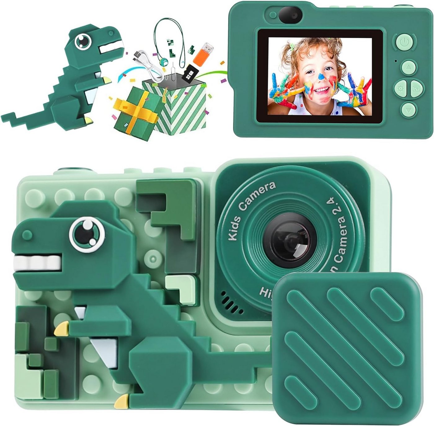 BBLIKE Kinderkamera (20 MP, 8x opt. Zoom, Kinder Kamera 1080P HD 2,0-Zoll-Bildschirm Fotoapparat 32GB SD-Karte) von BBLIKE