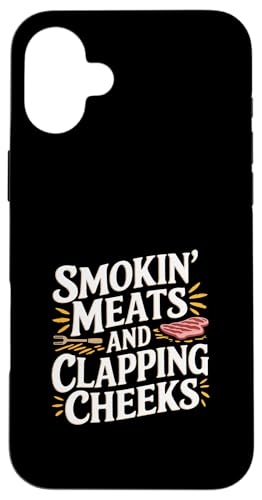 Smokin' Meats And Clapping Cheeks Grill -- Hülle für iPhone 16 Plus Smokin' Meats And Clapping Cheeks Grill -- Hülle für iPhone 16 Plus von BBQ Grill Picknick Humor