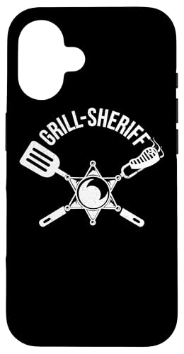BBQ Barbecue Grill-Sheriff Smoker-Grills Griller grillen Hülle für iPhone 16 BBQ Barbecue Grill-Sheriff Smoker-Grills Griller grillen Hülle für iPhone 16 von BBQ-Grill Restaurant Zubehör Geschenke Shirts