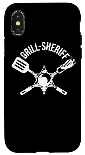 BBQ Barbecue Grill-Sheriff Smoker-Grills Griller grillen Hülle für iPhone X/XS BBQ Barbecue Grill-Sheriff Smoker-Grills Griller grillen Hülle für iPhone X/XS von BBQ-Grill Restaurant Zubehör Geschenke Shirts