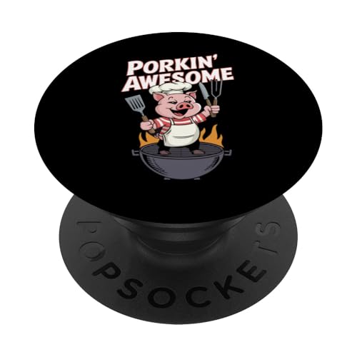 Tolles Grill-Design von Porkin' PopSockets Klebender PopGrip Tolles Grill-Design von Porkin' PopSockets Klebender PopGrip von BBQ Humor Designs