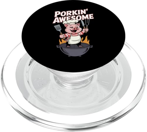 Tolles Grill-Design von Porkin' PopSockets PopGrip für MagSafe Tolles Grill-Design von Porkin' PopSockets PopGrip für MagSafe von BBQ Humor Designs