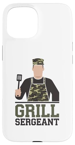 Grill Sergeant Camo BBQ Pun Backyard Kings Vatertag Hülle für iPhone 15 Grill Sergeant Camo BBQ Pun Backyard Kings Vatertag Hülle für iPhone 15 von BBQ Humor Patrol for Backyard Grill Commanders