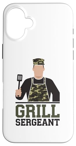 Grill Sergeant Camo BBQ Pun Backyard Kings Vatertag Hülle für iPhone 16 Plus Grill Sergeant Camo BBQ Pun Backyard Kings Vatertag Hülle für iPhone 16 Plus von BBQ Humor Patrol for Backyard Grill Commanders