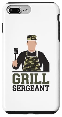 Grill Sergeant Camo BBQ Pun Backyard Kings Vatertag Hülle für iPhone 7 Plus/8 Plus Grill Sergeant Camo BBQ Pun Backyard Kings Vatertag Hülle für iPhone 7 Plus/8 Plus von BBQ Humor Patrol for Backyard Grill Commanders