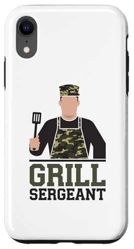 Grill Sergeant Camo BBQ Pun Backyard Kings Vatertag Hülle für iPhone XR Grill Sergeant Camo BBQ Pun Backyard Kings Vatertag Hülle für iPhone XR von BBQ Humor Patrol for Backyard Grill Commanders