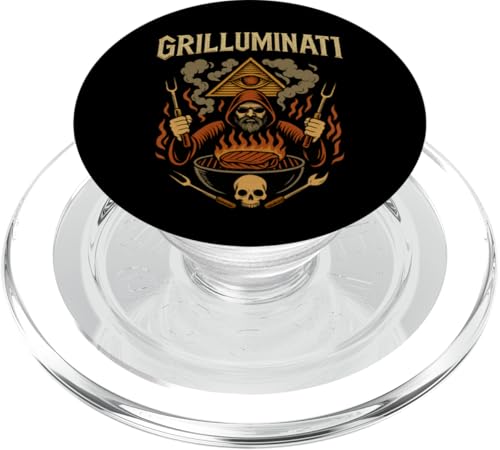 Grilluminati – Lustiger Grillen Männer Spruch PopSockets PopGrip für MagSafe Grilluminati – Lustiger Grillen Männer Spruch PopSockets PopGrip für MagSafe von BBQ MADBOY
