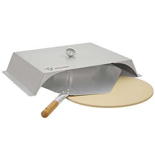 BBQ-Toro Edelstahl Pizzaaufsatz für Gas- und andere Grills | Pizzahaube mit Thermometer, Pizzsatein und Schaufel | 56 x 39 cm | Pizzacover, Outdoor Haube für Pizzen | Grillzubehör, Grillparty BBQ-Toro Edelstahl Pizzaaufsatz für Gas- und andere Grills | Pizzahaube mit Thermometer, Pizzsatein und Schaufel | 56 x 39 cm | Pizzacover, Outdoor Haube für Pizzen | Grillzubehör, Grillparty von BBQ-Toro