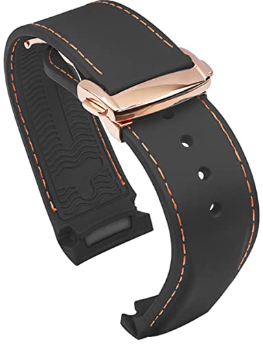 BBZ 20mm 22mm Uhrenarmband aus Gummi mit gebogenem Ende Kompatibel mit Omega Seamaster 150/300/600 Speedmaster Planet Ocean Sports Silicone Strap Bracelet BBZ 20mm 22mm Uhrenarmband aus Gummi mit gebogenem Ende Kompatibel mit Omega Seamaster 150/300/600 Speedmaster Planet Ocean Sports Silicone Strap Bracelet von BBZ
