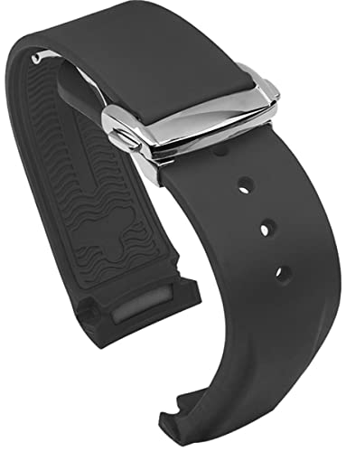 BBZ 20mm 22mm Uhrenarmband aus Gummi mit gebogenem Ende Kompatibel mit Omega Seamaster 150/300/600 Speedmaster Planet Ocean Sports Silicone Strap Bracelet BBZ 20mm 22mm Uhrenarmband aus Gummi mit gebogenem Ende Kompatibel mit Omega Seamaster 150/300/600 Speedmaster Planet Ocean Sports Silicone Strap Bracelet von BBZ