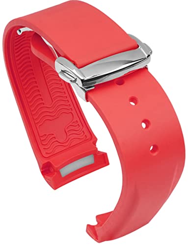 BBZ 20mm 22mm Uhrenarmband aus Gummi mit gebogenem Ende Kompatibel mit Omega Seamaster 150/300/600 Speedmaster Planet Ocean Sports Silicone Strap Bracelet BBZ 20mm 22mm Uhrenarmband aus Gummi mit gebogenem Ende Kompatibel mit Omega Seamaster 150/300/600 Speedmaster Planet Ocean Sports Silicone Strap Bracelet von BBZ