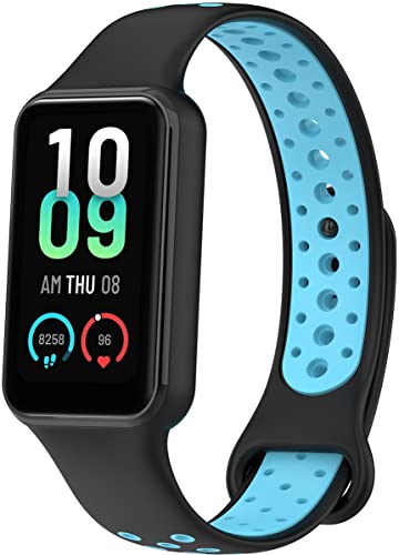 BBZ Sport Wasserdichtes weiches Silikonband Kompatibel mit Amazfit Band 7 Armband von BBZ