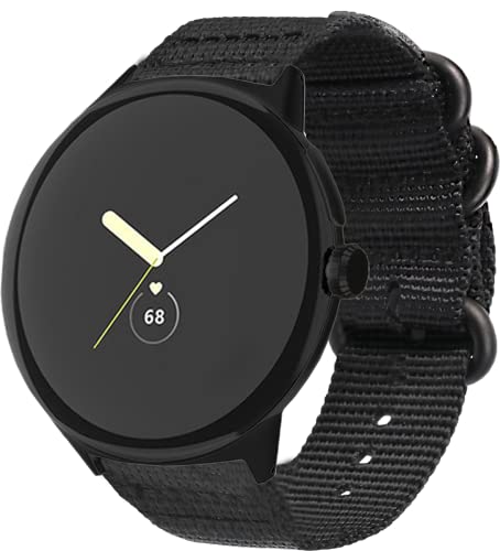 BBZ Weich gewebtes Nylon UhrenArmband Kompatibel mit Google Pixel Watch 2 Armband,Weicher Stoff Nylon Armband Kompatibel mit Google Pixel Watch BBZ Weich gewebtes Nylon UhrenArmband Kompatibel mit Google Pixel Watch 2 Armband,Weicher Stoff Nylon Armband Kompatibel mit Google Pixel Watch von BBZ