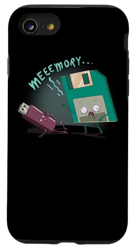 Hülle für iPhone SE (2020) / 7 / 8 Memory Zombie USB Stick Floppy Disk Meme Nerd Geek Halloween von BCC Halloween Shirts