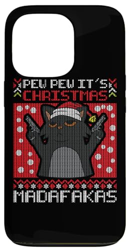 Hülle für iPhone 13 Pro Pew Pew It's Christmas Madafakas Cat Katze Weihnachtsmann Hülle für iPhone 13 Pro Pew Pew It's Christmas Madafakas Cat Katze Weihnachtsmann von BCC Santa's Christmas Shirts & Weihnachtsgeschenke