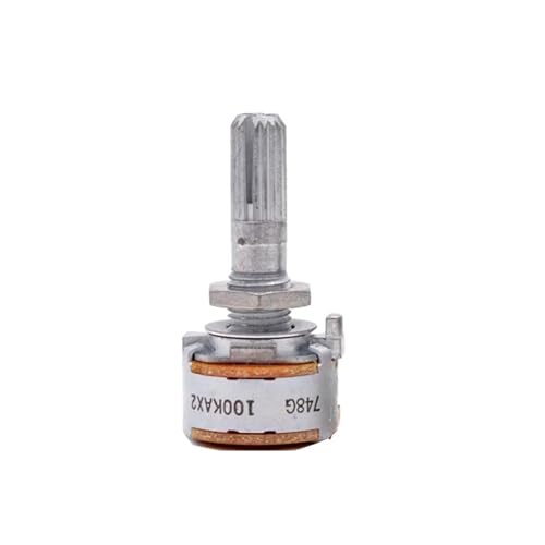 BCGRZWNG RK16 50KA 100KA Stereo Log Dämpfungspotentiometer for Vintage Audioverstärker CD Plattenspieler Lautstärke DAC Blume Achse 25mm(50K Ohm) von BCGRZWNG