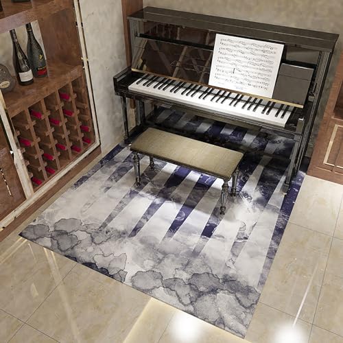 Schlagzeugteppich, Musikteppich mit Rutschfester Unterseite, schalldicht for Klavier, Aufnahmeraum, Studio – 80 x 160 cm(A) von BCJMKDX