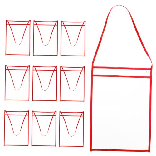 BCOATH 10Stücke Wiederverwendbare Transparente Aktentaschen Blattschutzhüllen Mit Hängendem Design Praktische Aufbewahrung Für Büro Und Schule Und Platzsparend von BCOATH