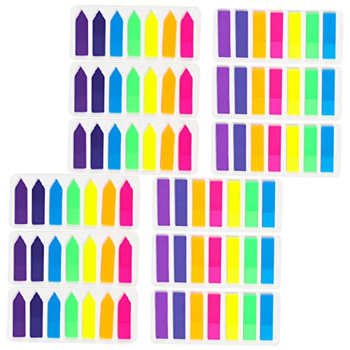 BCOATH 12 Sätze Seitenindexmarkierungen Klebrig Farbig Kommentieren Fluoreszierend Buchseite Schreibwaren Bausatz Index-tabs Buchregisterkarten Registerkarten Von Seitenindex Das Haustier von BCOATH