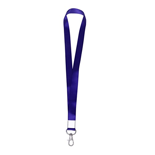 BCOATH 1Stücke Id Karten Lanyard Mit Metallclip Einstellbares Halsband Für Ausweise Schlüsselanhänger Und Kartenhalter Für Erwachsene Und Royalblau Sicherheits Abreißclip von BCOATH