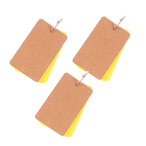 BCOATH 3 Stück Nachrichtenkarte Registerkarten Spiral- blinken es ist sprechen Ausstellung Punkt selbst Pop Pads Post Mini-Notizbuch kreative Notizblöcke Notizblock Yellow von BCOATH