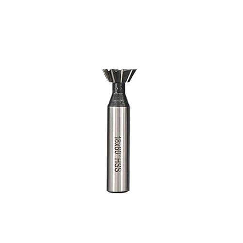 1PC 45/55/60 Grad HSS Schwalbenschwanz Fräser 10-60mm Gerade Schaft HSS Ende Mühle CNC router Bit Schwalbenschwanz Cutter Ende Mühle (Size : 30x55) von BCOMFY