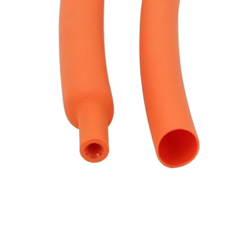 2 m 1,6/2,4/3,2/4,8/6,4/7,9/9,5/12,7 mm doppelwandiger Schrumpfschlauch, dicker Kleber, 3:1 Schrumpfschlauch, mit Klebstoff ausgekleidetes Wickeldraht-Set (Color : Orange, Size : 3.2mm x 2 meters) von BCOMFY