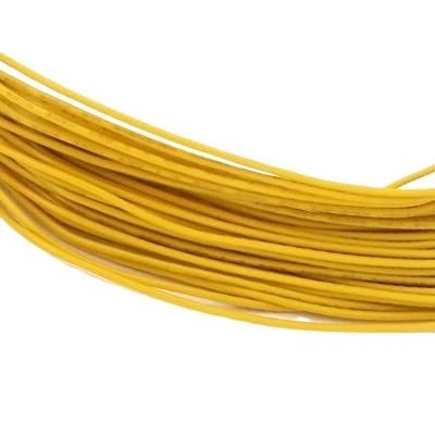 5M UL1007 PVC-Kabelleitung aus verzinntem Kupfer mit einem Kern, 14/16/18/20/22/24/26 AWG, Schwarz/Weiß/Rot/Gelb/Grün/Blau/Orange (Color : Yellow, Size : 26AWG) von BCOMFY