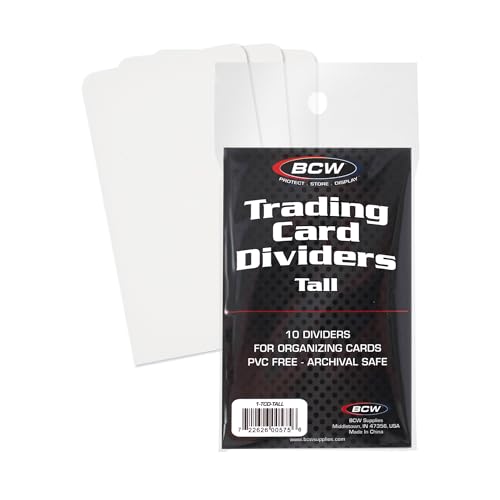 BCW Tall Trading Card DIVIDERS (10 ct.) von BCW