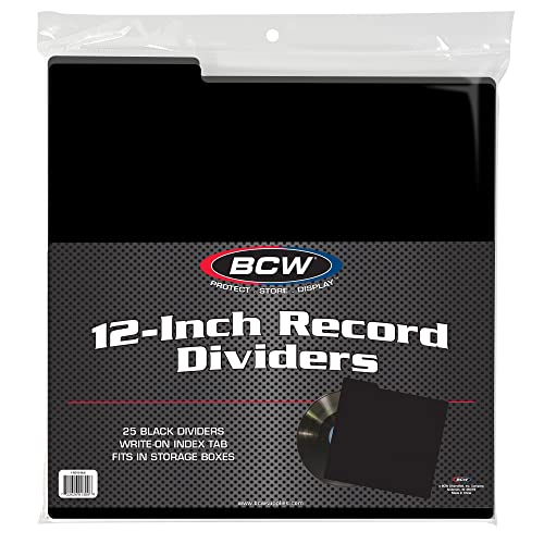 BCW 25CT 30cm RECORD DIVIDERS - BLACK BCW 25CT 30cm RECORD DIVIDERS - BLACK von BCW