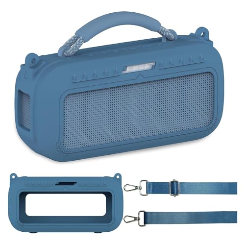 BCWEGION Silikon-Schutzhülle und Srap für Bose SoundLink Max Portable Lautsprecher, weiche Schutzhülle für Bose SoundLink Max Portable Lautsprecher Zubehör (nur Case) von BCWEGION