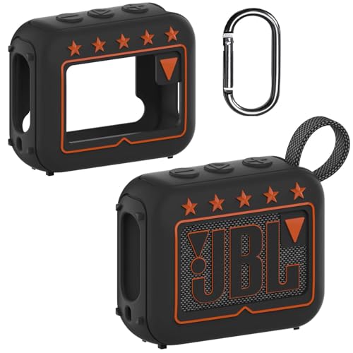 BCWEGION Silikon Schutzhülle Abdeckung für JBL GO 4 Portable Bluetooth Lautsprecher, weiche Schutzhülle für JBL GO 4 Portable Bluetooth Lautsprecher Zubehör (nur Fall) von BCWEGION