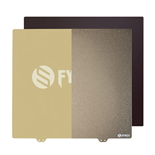 BCZAMD 310mm 3D-Druckerplattform FYSETC JanusBPS Federstahlplatte doppelseitig pulverbeschichtet+glatt beschichtete PEI-Blatt-Druckoberfl?Che f¨¹r Tenlog D3 Pro/LK1/PRO LK5 PRO/Sidewinde X1/CR10 von BCZAMD
